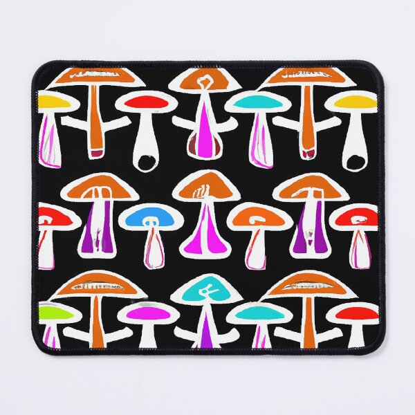 Item preview, Painted children's drawing colorful mushrooms designed and sold by HappyTrippy.