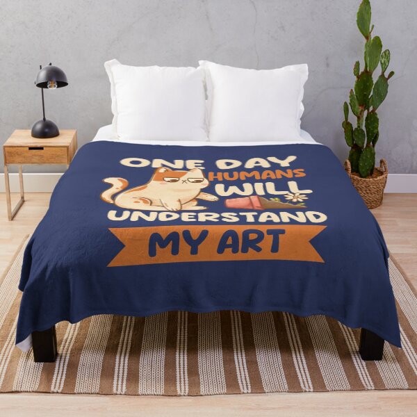 Item preview, One Day Humans Will Understand My Art - Cute Funny Cat Gift designed and sold by EduEly.