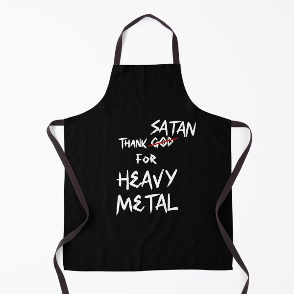 Item preview, Thank Satan for Heavy Metal, thank god for heavy metal, White designed and sold by RiciPaneto.