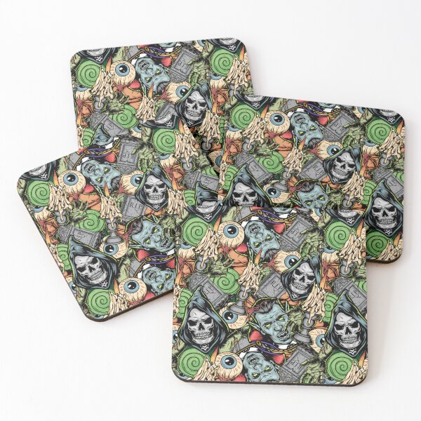 Item preview, Halloween horror pattern 2 designed and sold by monsterplanet.