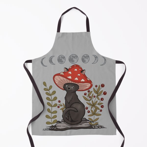 Item preview, Cottagecore Aesthetic Cat With Mushroom Hat designed and sold by gogo-jr.