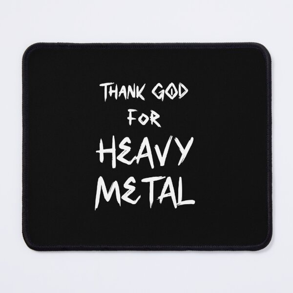 Item preview, Thank God for Heavy Metal White designed and sold by RiciPaneto.