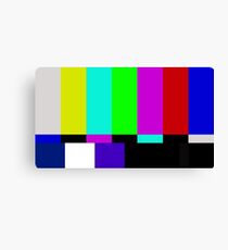 TV señal perdida Canvas Print