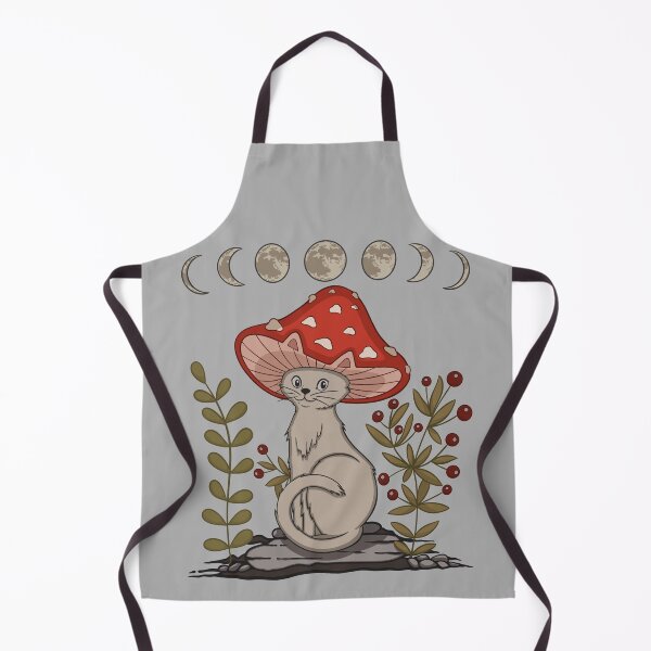Item preview, Cottagecore Aesthetic Cat With Mushroom Hat designed and sold by gogo-jr.