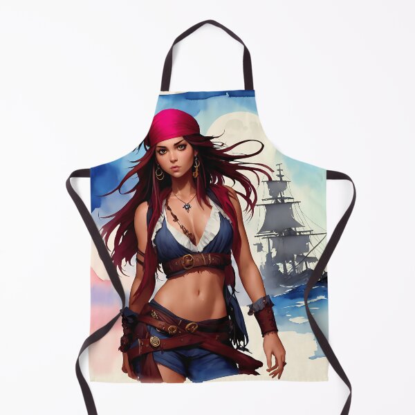 Item preview, Cute pirate girl ready to sail off designed and sold by magikman65.