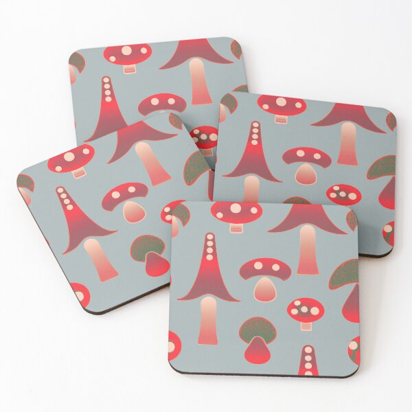 Item preview, Painted children's drawing colorful mushrooms designed and sold by HappyTrippy.