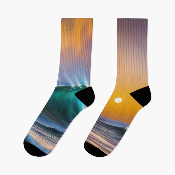 Item preview, Tidal wave against a sunset backdrop, Ai Generated Art  designed and sold by ACC .