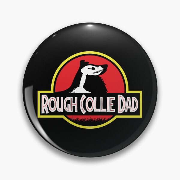 Artikelvorschau, (Für dunklen Hintergrund) Jurassic Rough Collie Dad entworfen und verkauft von More Cute Dogs.