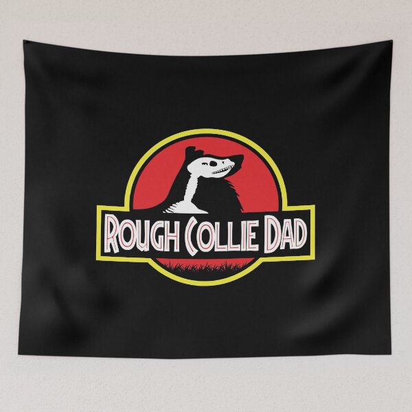 Item preview, (For Dark Background) Jurassic Rough Collie Dad designed and sold by More Cute Dogs.