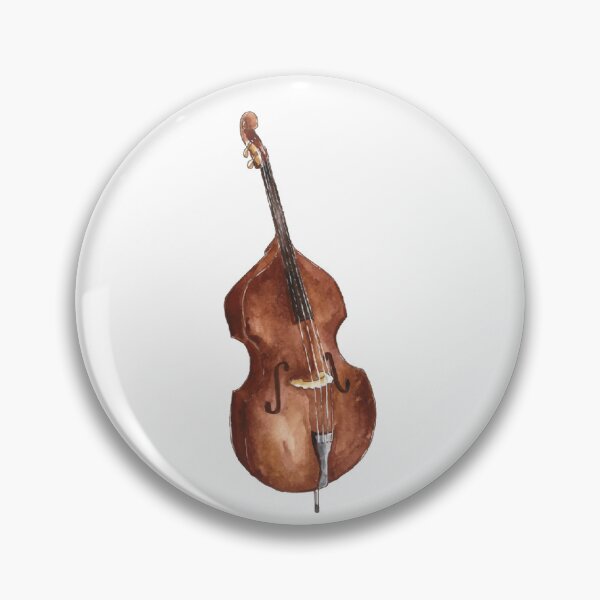 Item preview, Cello Bass Viol Watercolor designed and sold by IdeasForFreedom.