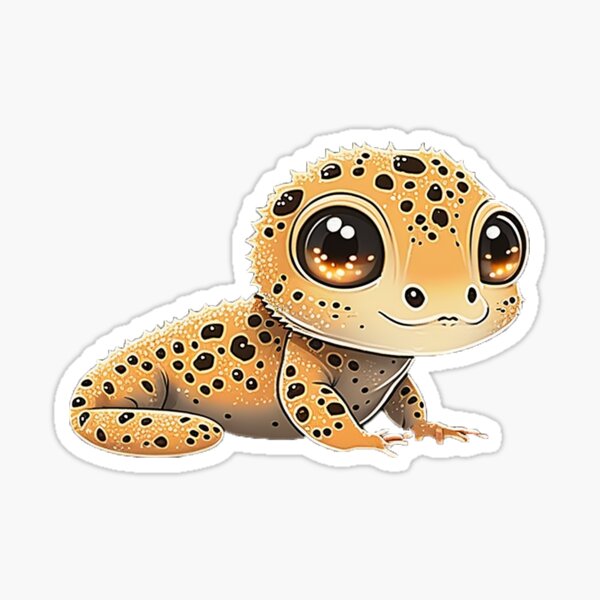 Sparkly Adorable Smiling Leopard Gecko Variation 1!