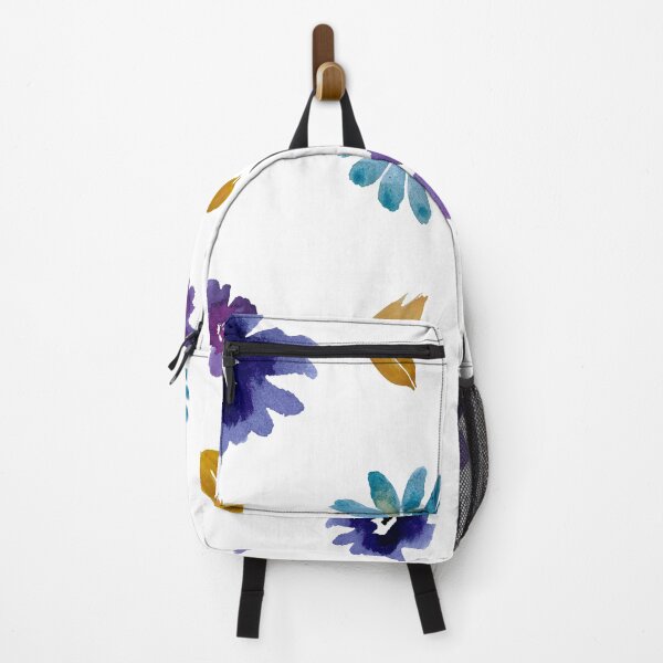 Aperçu de l'œuvre Violet daisy flower peony petal pattern watercolor créée et vendue par Yana Mustafina | Boho Soulful Designs.