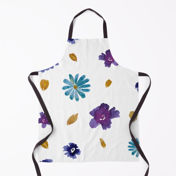 Aperçu de l'œuvre Violet daisy flower peony petal pattern watercolor créée et vendue par Yana Mustafina | Boho Soulful Designs.