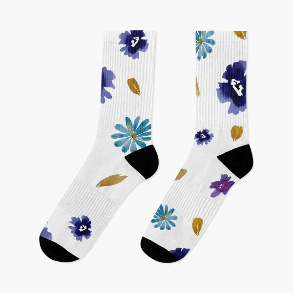 Artikelvorschau, Violet daisy flower peony petal pattern watercolor entworfen und verkauft von Yana Mustafina | Boho Soulful Designs.