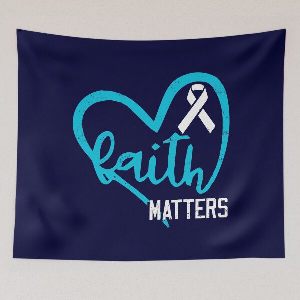 Item preview, Faith Matters PCOS Awareness T-Shirt  designed and sold by HighEndLowCost.
