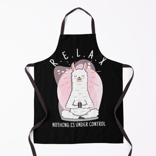 Item preview, RELAX Nothing is Under Control Motivated Quote Phrase Funny Cute Meditated Llama designed and sold by Mimielitas-Shop.