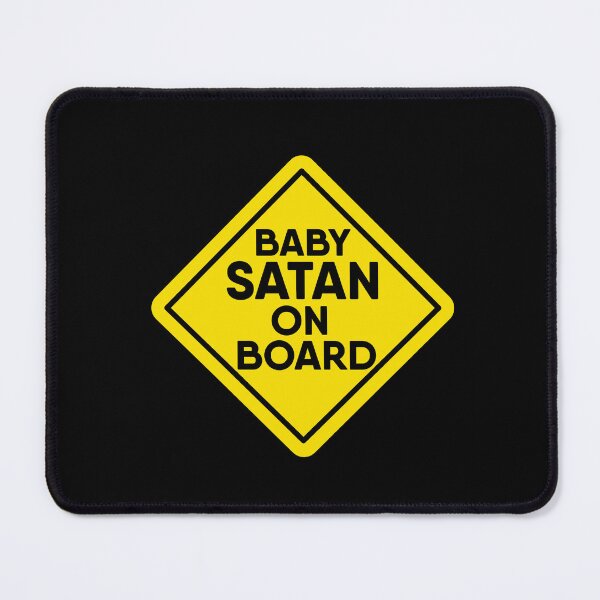 Item preview, Baby SATAN on Board Yellow Warning Sign designed and sold by RiciPaneto.