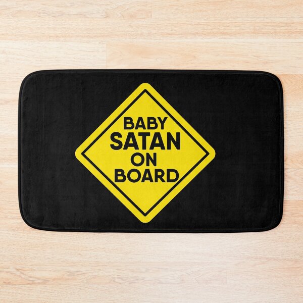 Item preview, Baby SATAN on Board Yellow Warning Sign designed and sold by RiciPaneto.