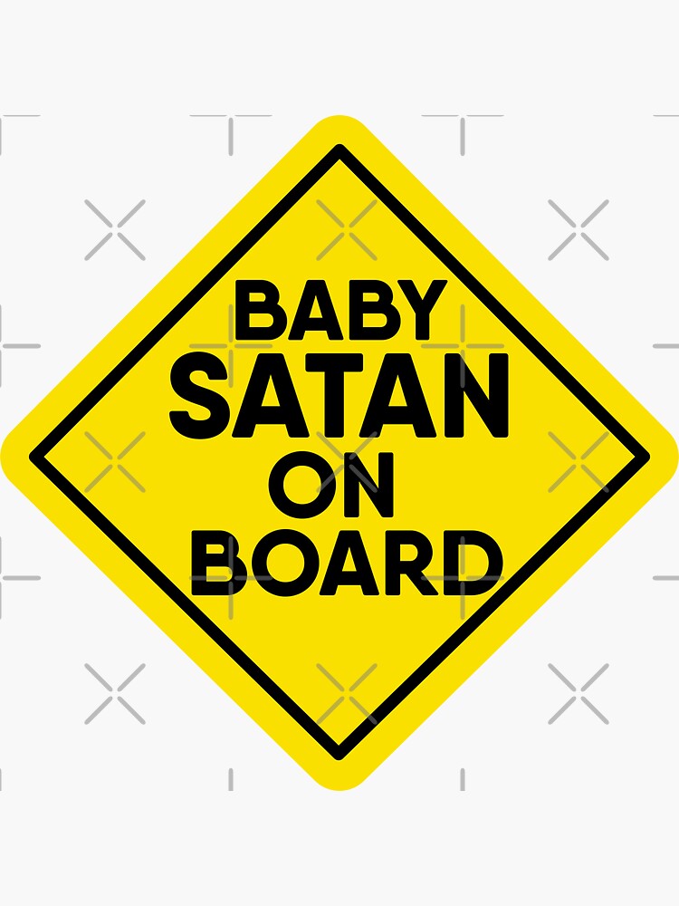 BABY ON BOARD Yellow Warning Sign