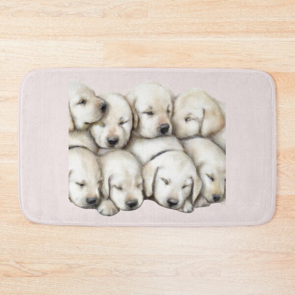 Item preview, Labrador Puppies Cuddling and Sleeping Together designed and sold by PapitosPlace.