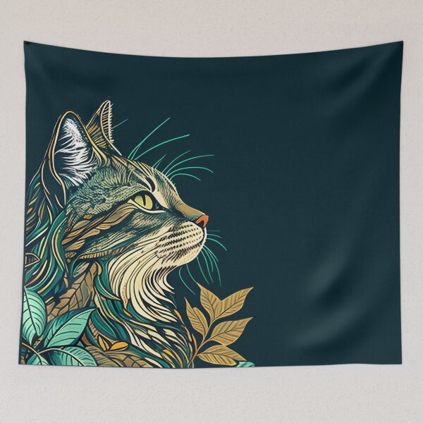 Item preview, Retro Cat Colorful Cat Lover Gift designed and sold by bernardbowman.