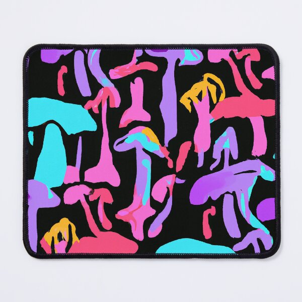 Item preview, Painted children's drawing colorful mushrooms designed and sold by HappyTrippy.