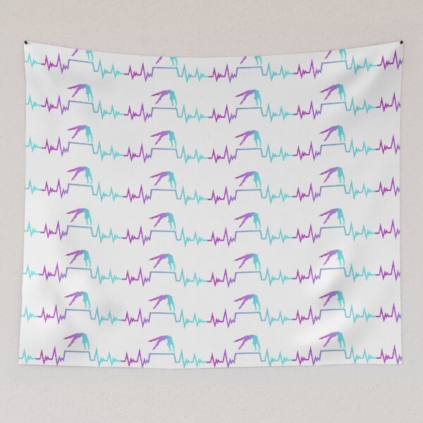 Item preview, Kopie von Kopie von Gymnastics Heartbeat ECG designed and sold by claudiasartwork.