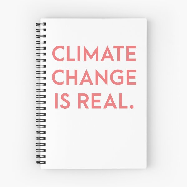 Item preview, Climate change is real - pink font designed and sold by Mariah Quick.
