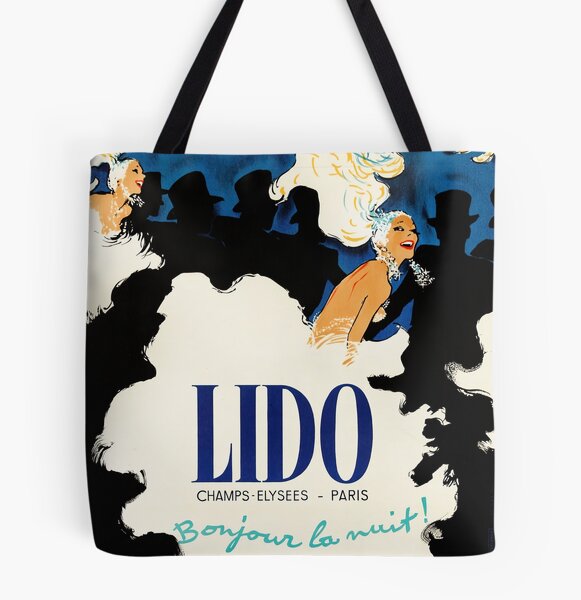 Vintage Poster Ad - Lido Cabaret - Champs-Élysées Paris, France - Bonjour  la Nuit! René Gruau (Hello Night!) Tote Bag for Sale by Gin Neko