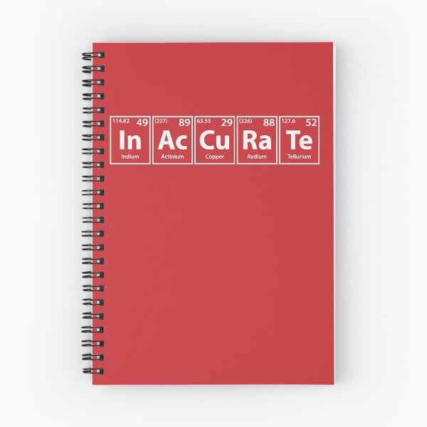 Item preview, Inaccurate (In-Ac-Cu-Ra-Te) Periodic Elements Spelling designed and sold by cerebrands.