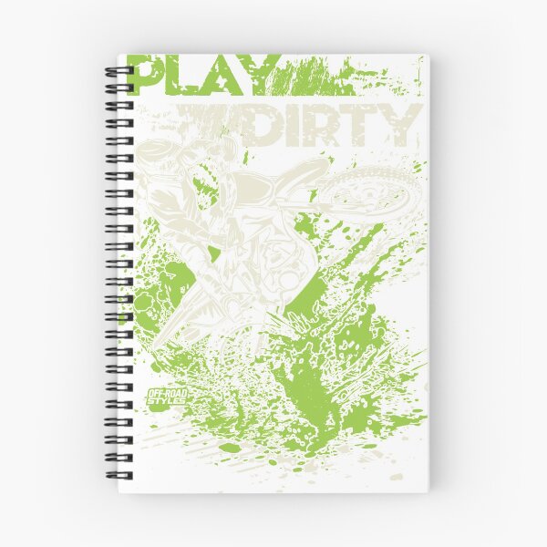 Item preview, Motocross Dirt Bike Play Dirty Green designed and sold by offroadstyles.