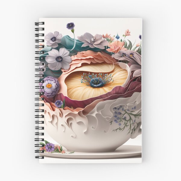 Item preview, A  giant tea cup overflowing with flowers 1 designed and sold by jetaiart.