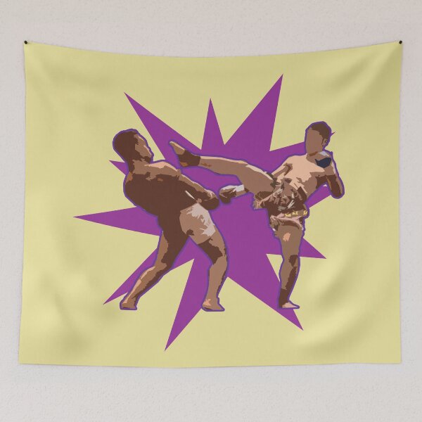 Item preview, Muay Thai Fight - Kick and Matrix - purple star designed and sold by NurturingSpirit.