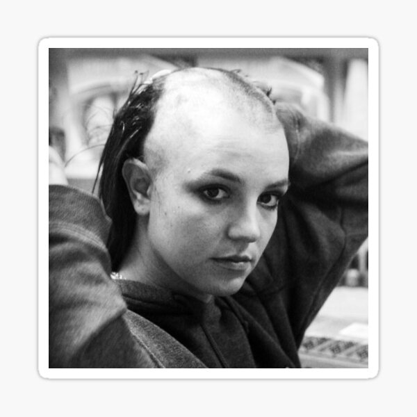 Bald Britney Sticker