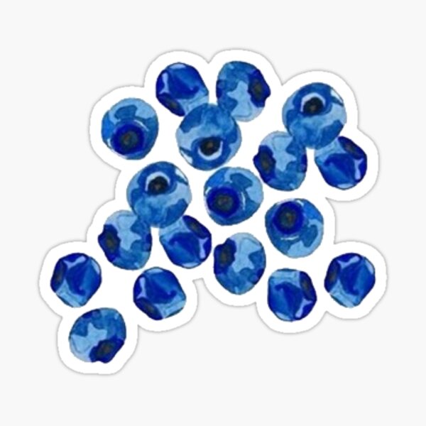 cluster of blueberries Sticker