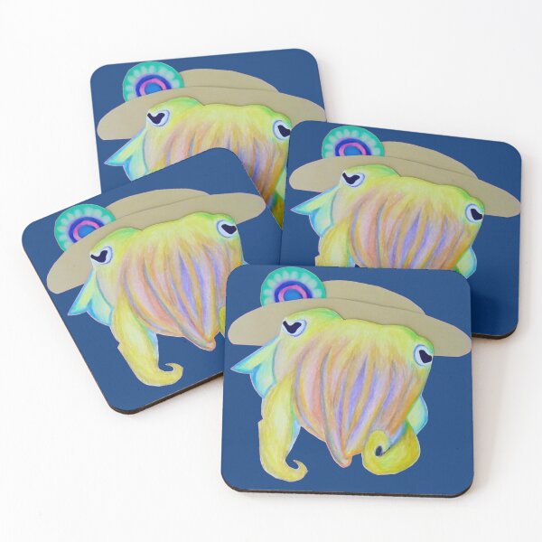Item preview, Fortunate Cuttlefish from the Underwater Fortunes Site Hand Drawn Cuttlefish designed and sold by aphelionrhode.
