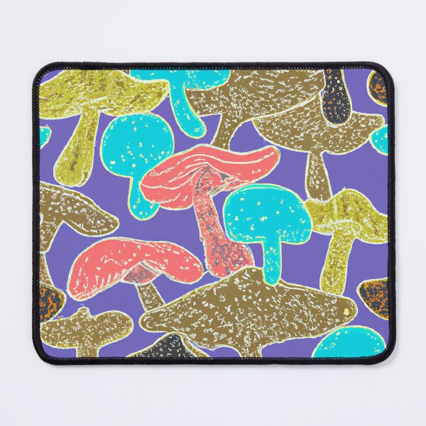Item preview, Painted children's drawing colorful mushrooms designed and sold by HappyTrippy.
