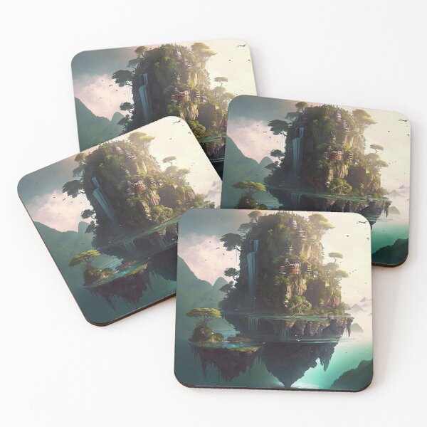 Item preview, The Floating Islands Hung In The Sky  designed and sold by HVIUXLEE.
