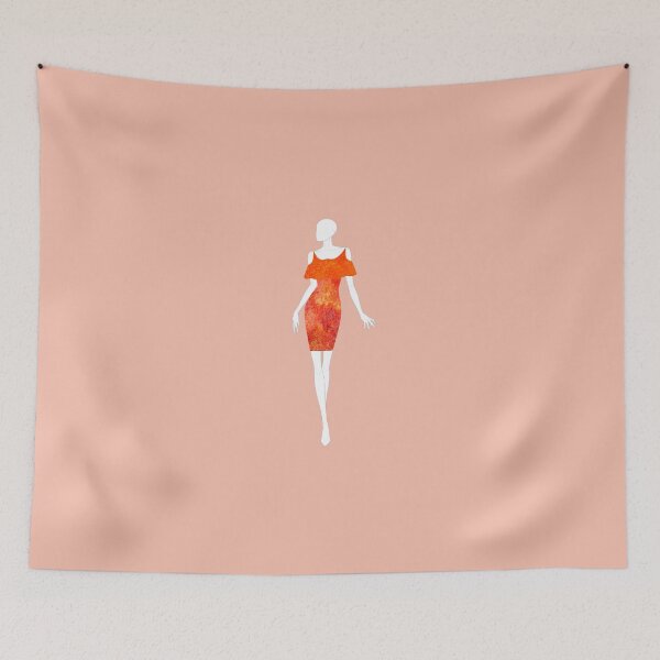 Item preview, Lady In Orange Gown Madam Fashionista Collection designed and sold by Dais Zigns.