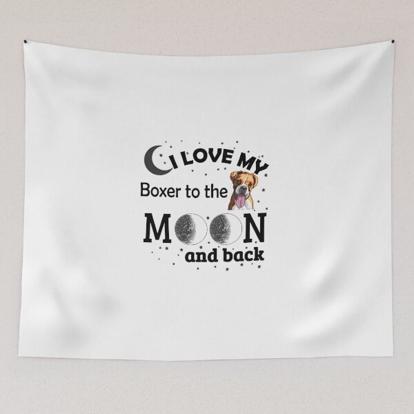 Item preview, I Love My Boxer To The Moon And Back! designed and sold by flipper42.