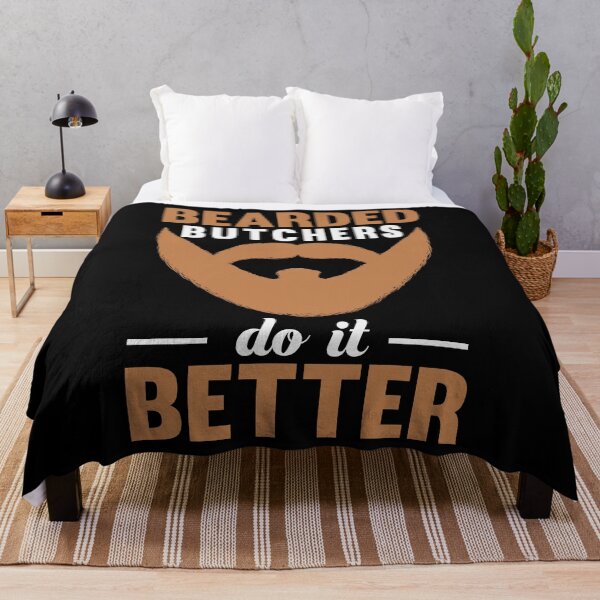 Item preview, BEARDED BUTCHERS DO IT BETTER - funny butcher shop slogan designed and sold by KatisDesign.