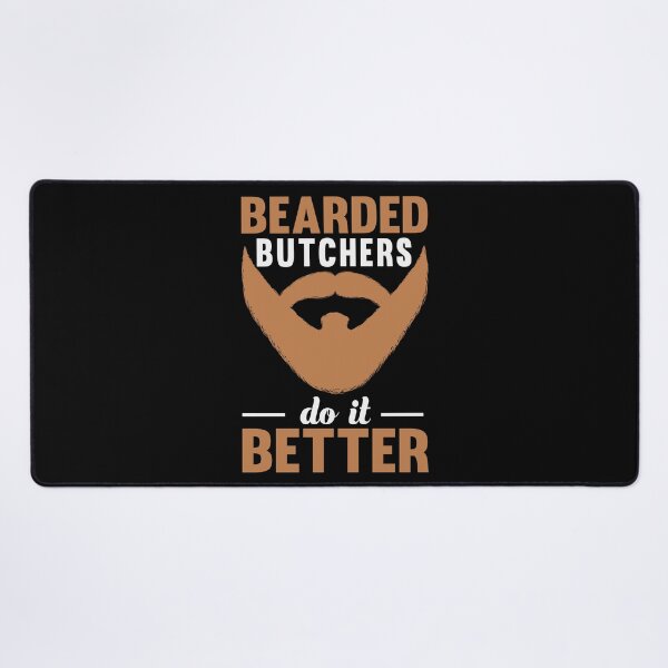 Item preview, BEARDED BUTCHERS DO IT BETTER - funny butcher shop slogan designed and sold by KatisDesign.
