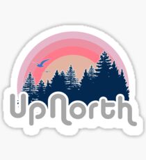 Pegatina Retro Up North