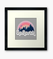 Retro Up North Framed Print