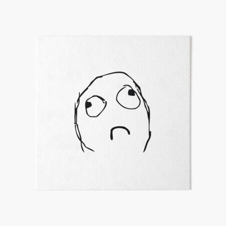 Sad Face Meme Wall Art for Sale