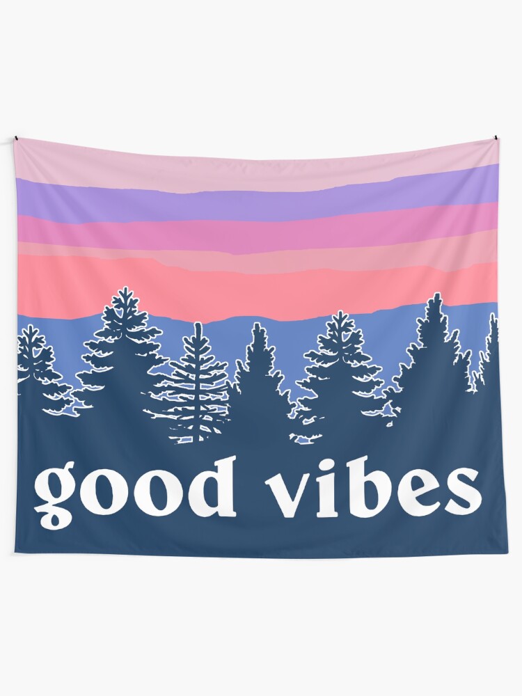 Alternate view of Good Vibes Tapestry