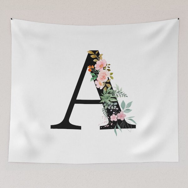 Item preview, The letter A with a flower designed and sold by Dwarf7.
