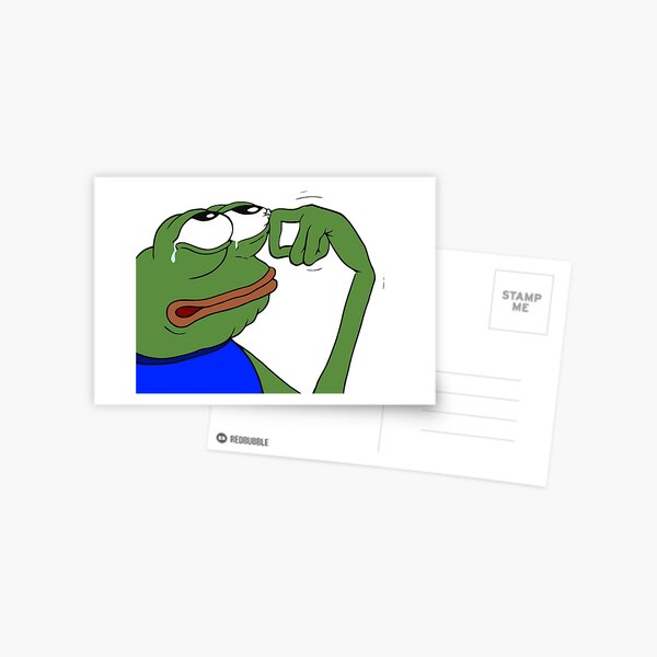 SAD TROLL FACE  Postcard for Sale by Abusive-materia