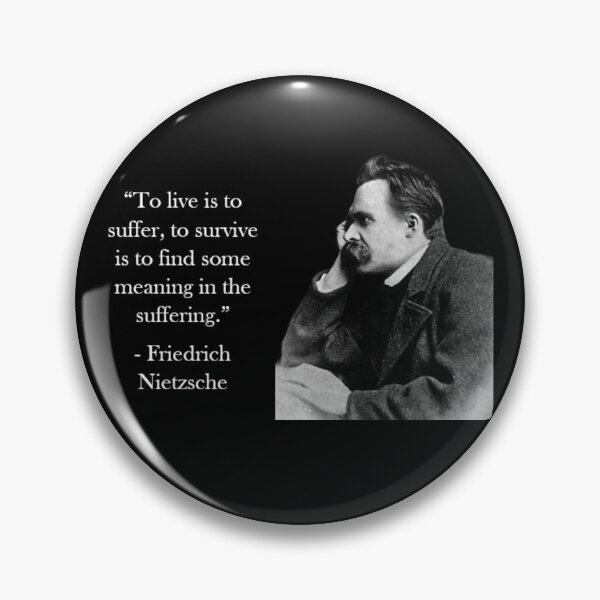 Item preview, Friedrich Nietzsche Quote - Meaning in the Suffering designed and sold by Reed-Inc.