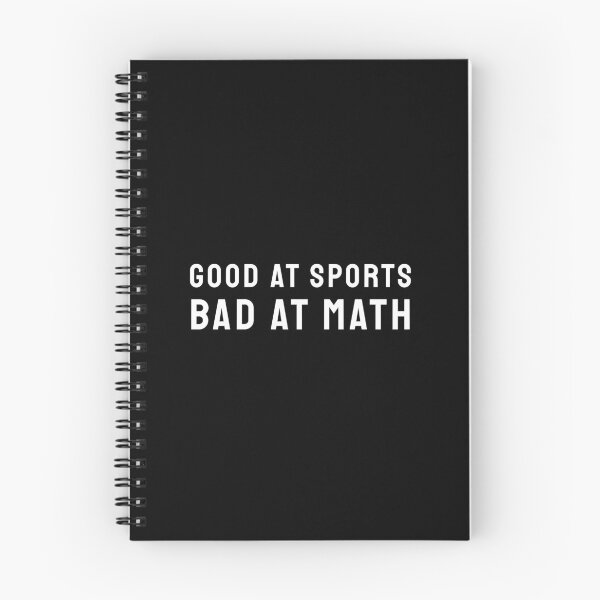 Item preview, Good At Sports Bad At Math White Text designed and sold by bolkibox.